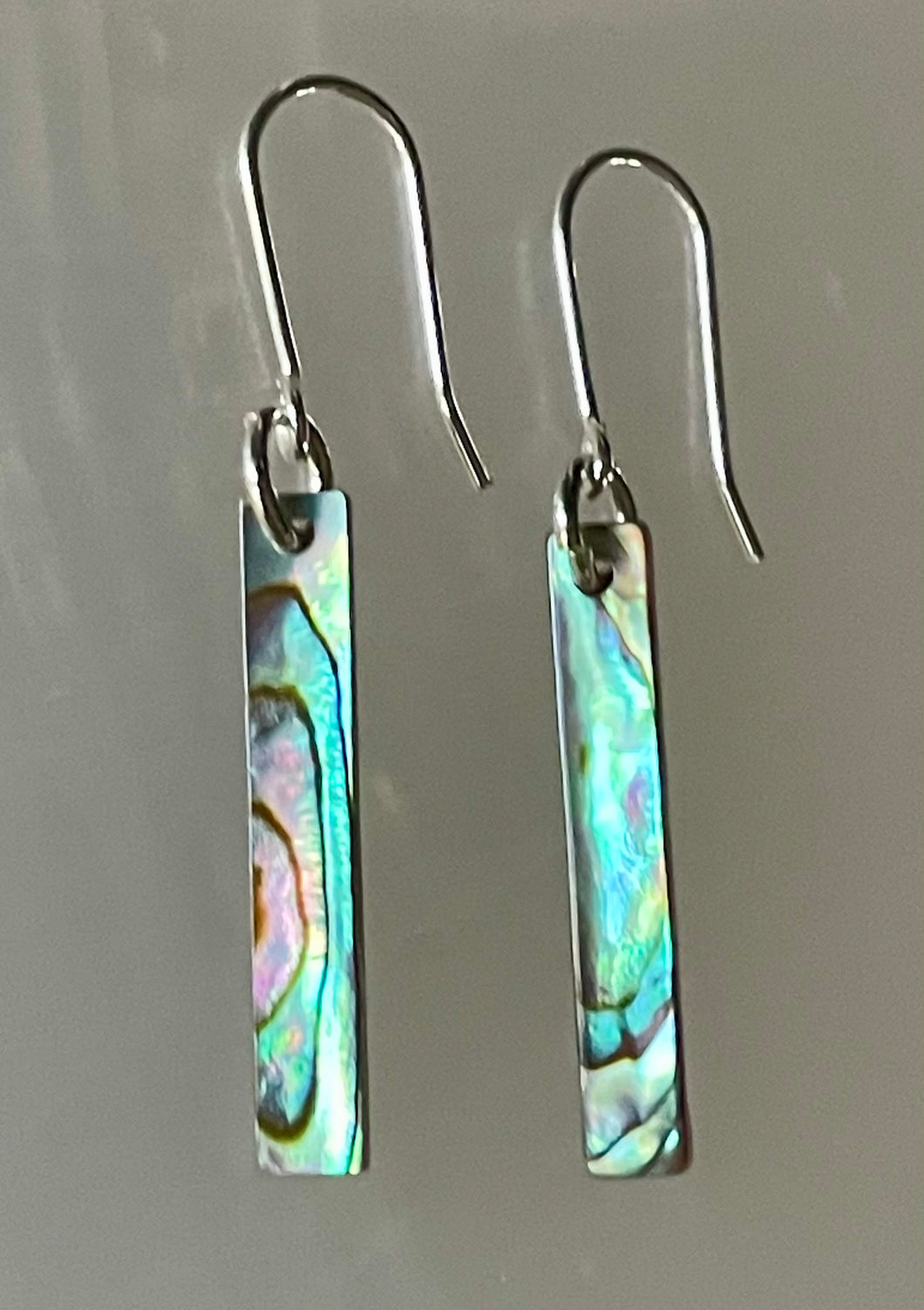 NEW! Dainty abalone shell earrings